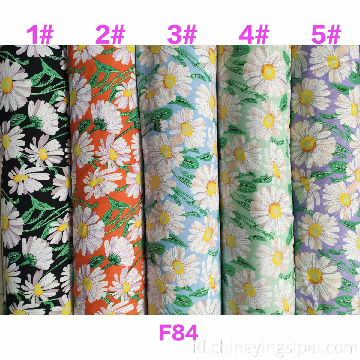 Stocklot Wholesale Twill Woven Floral Viscose Printing Fabric for Dress